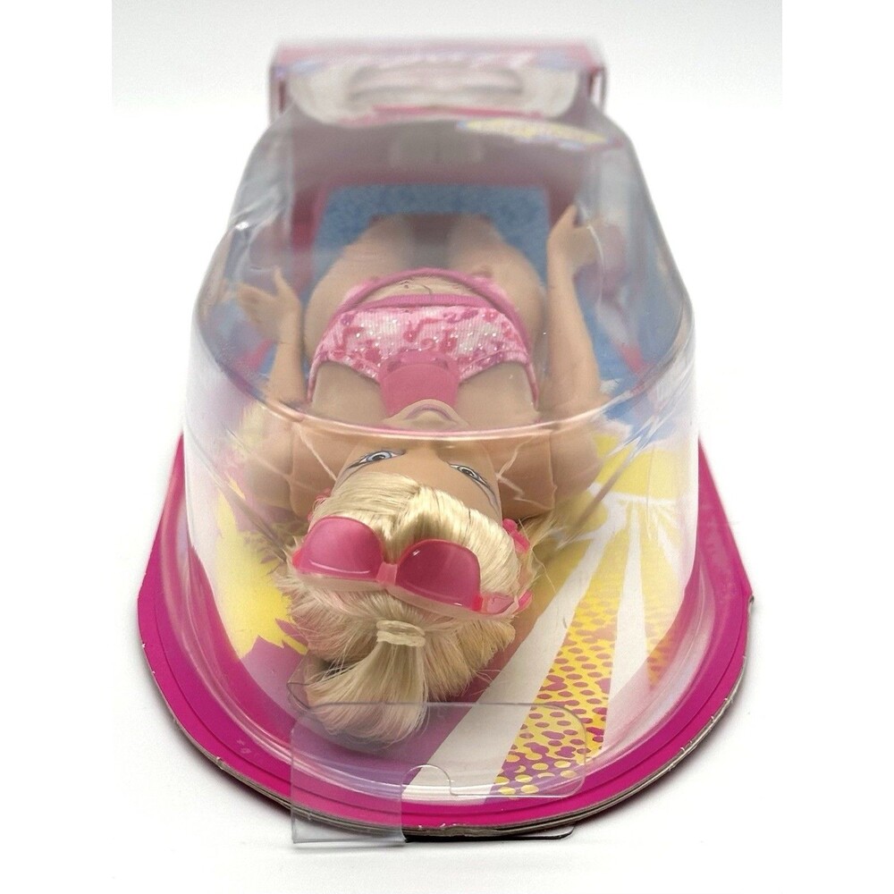 2010 Mattel Barbie T7184 Bath Play Fun Pink Bathing Swimsuit Bikini 12" Doll - Picture 3 of 6